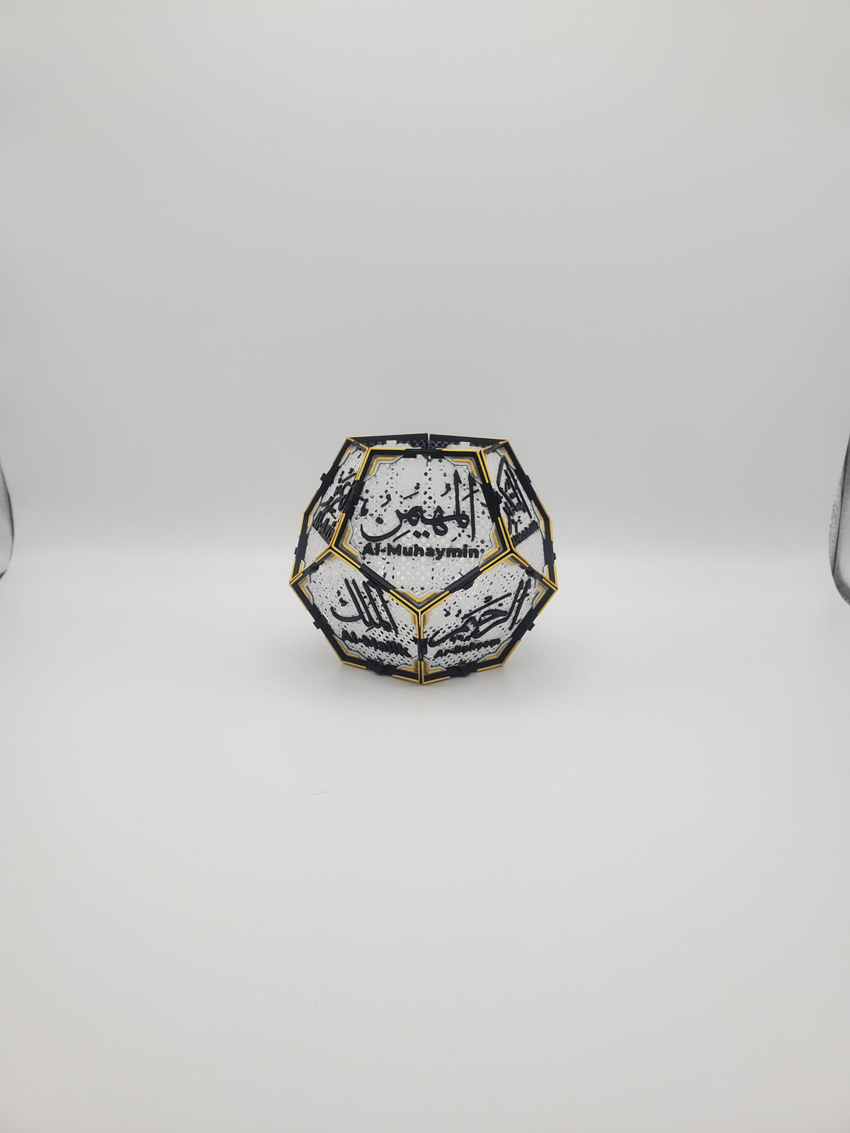 Abat-jour islamique dodécaèdre E14 taille xs fond blanc