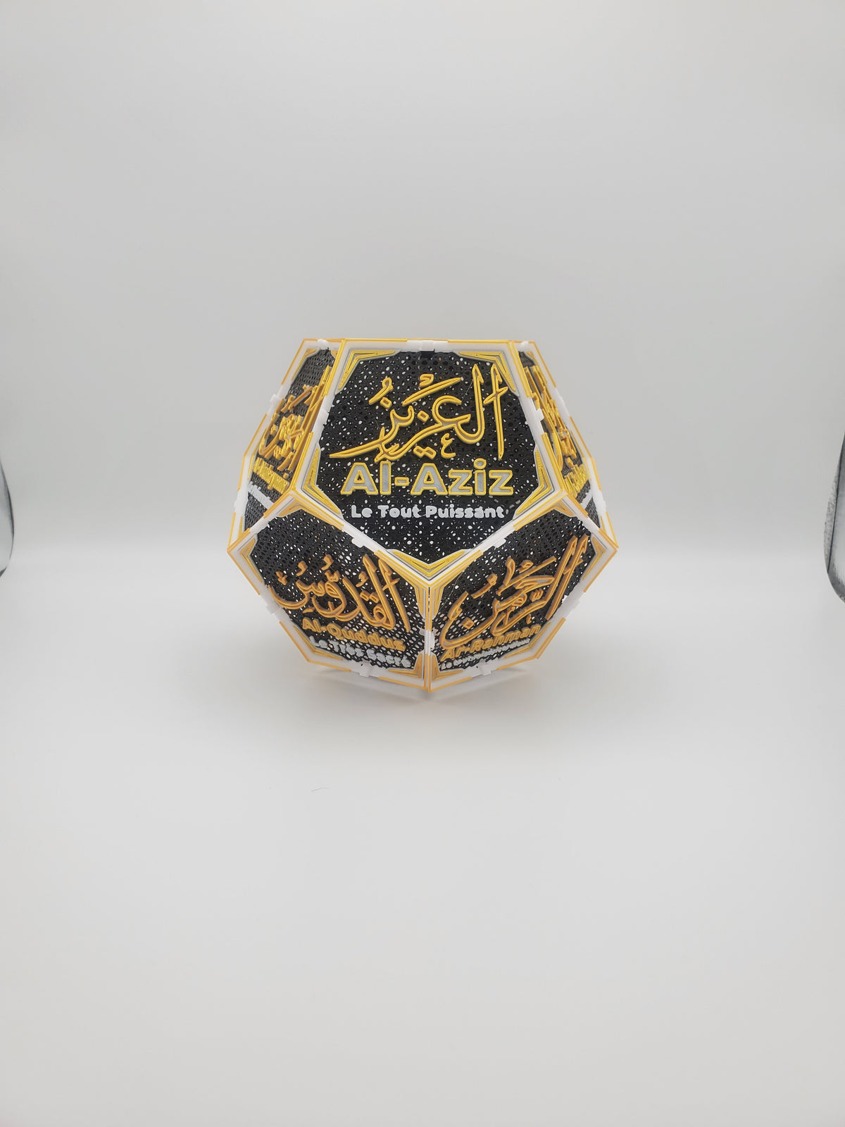 Abat-jour islamique dodécaèdre E14 taille s fond noir